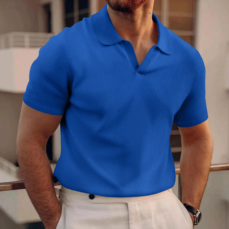 Helo | Effen Korte Mouwen Polo Shirt Heren 4