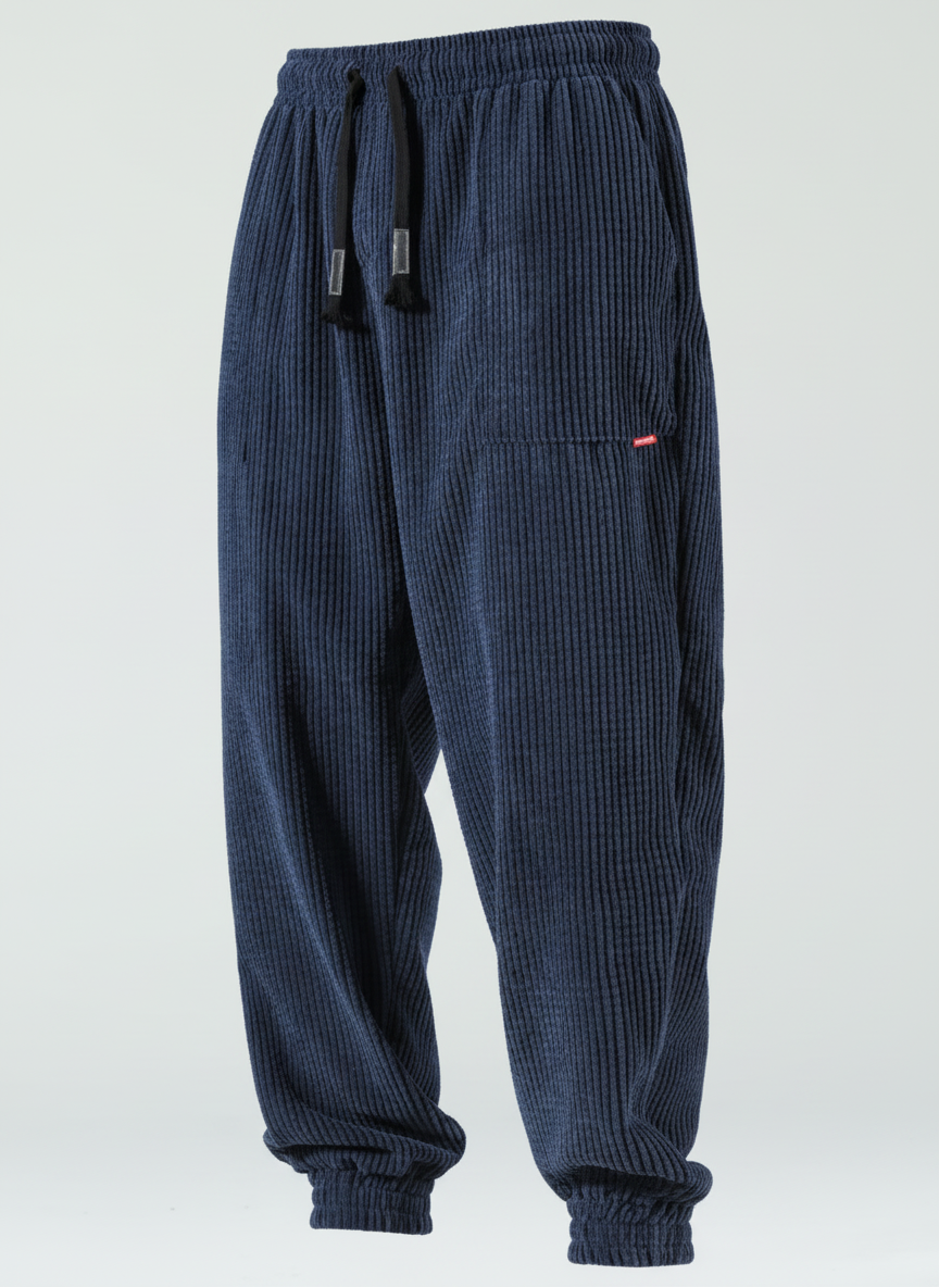 Losse Corduroy Broek voor Heren | Faleno