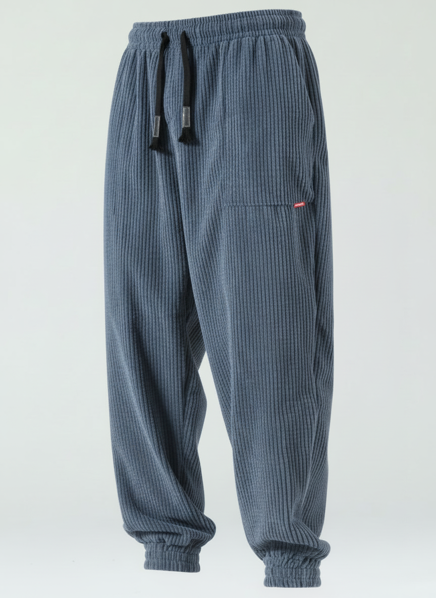 Losse Corduroy Broek voor Heren | Faleno