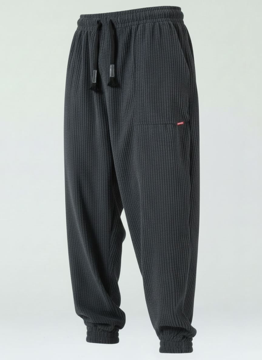 Losse Corduroy Broek voor Heren | Faleno