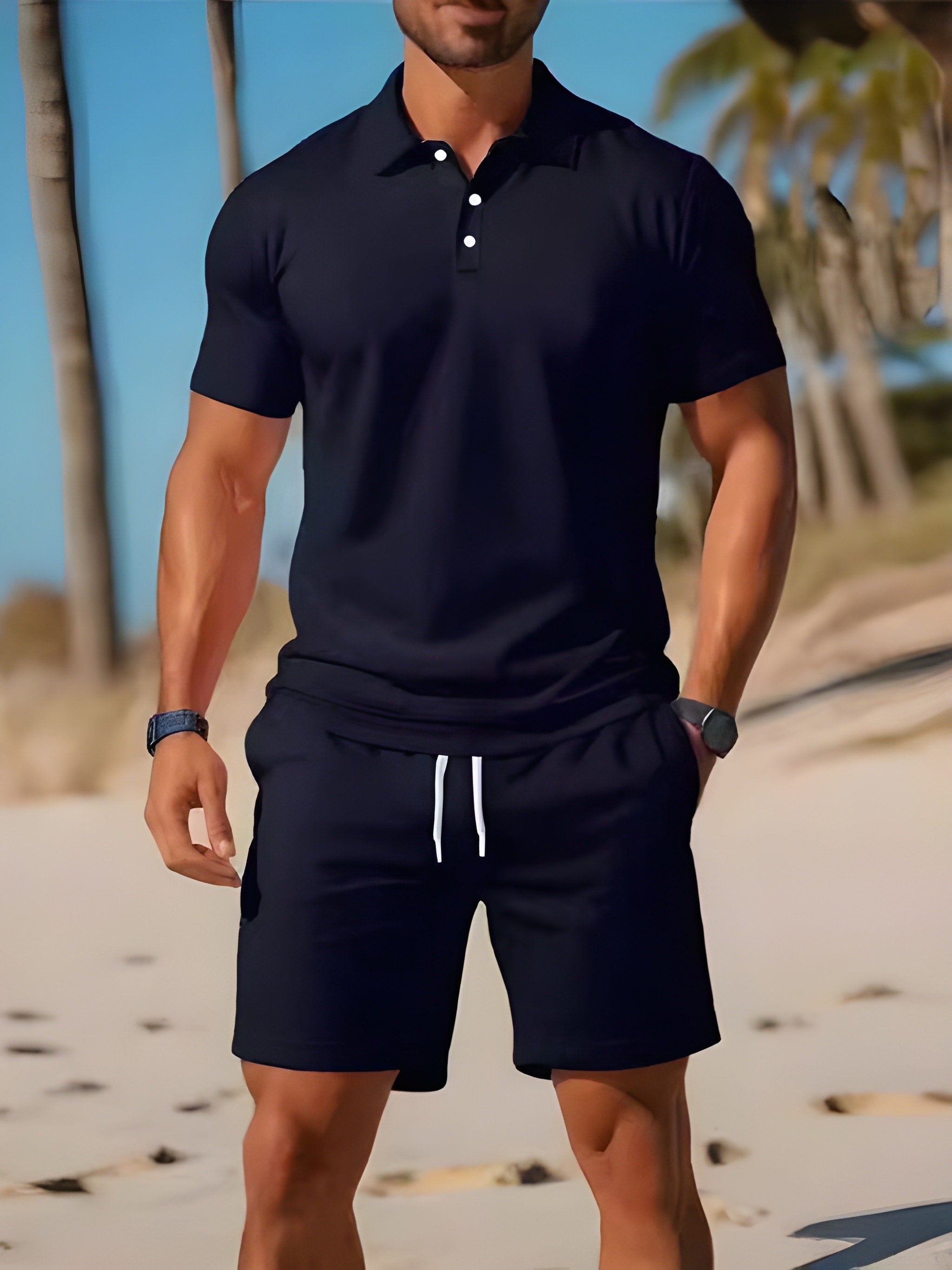 Lumo | Heren Lichtgewicht Zomersport Set Casual 5