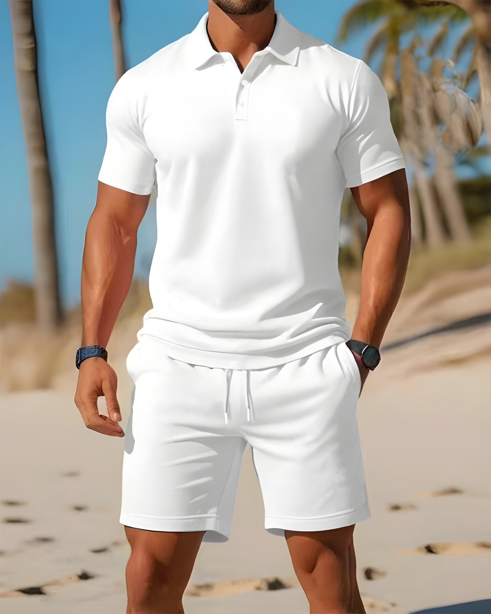 Lumo | Heren Lichtgewicht Zomersport Set Casual 8