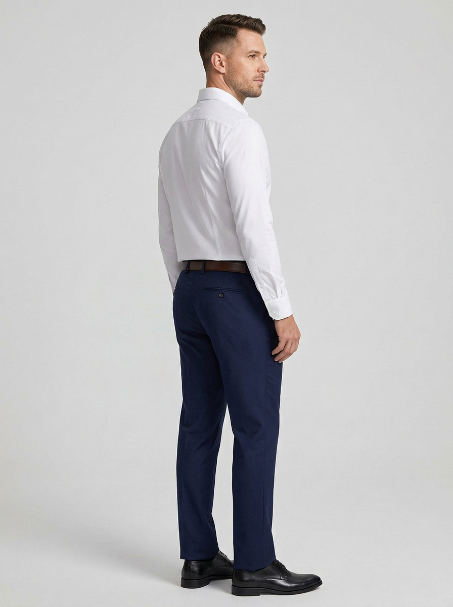 Overto | Heren Overhemd Slim Fit Lange Mouw Knoopsluiting 3