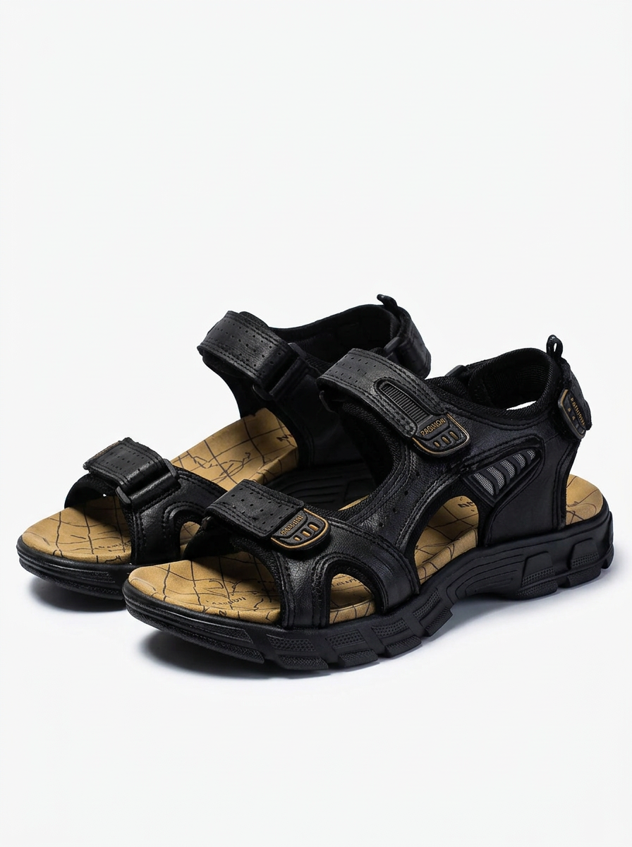 Sanduro | Heren Sport Sandalen Klittenband Open Neus Dikke Zool