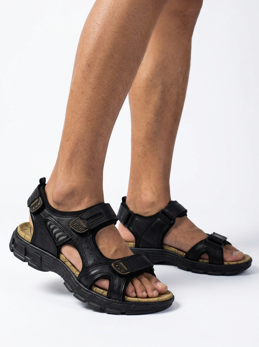 Sanduro | Heren Sport Sandalen Klittenband Open Neus Dikke Zool1