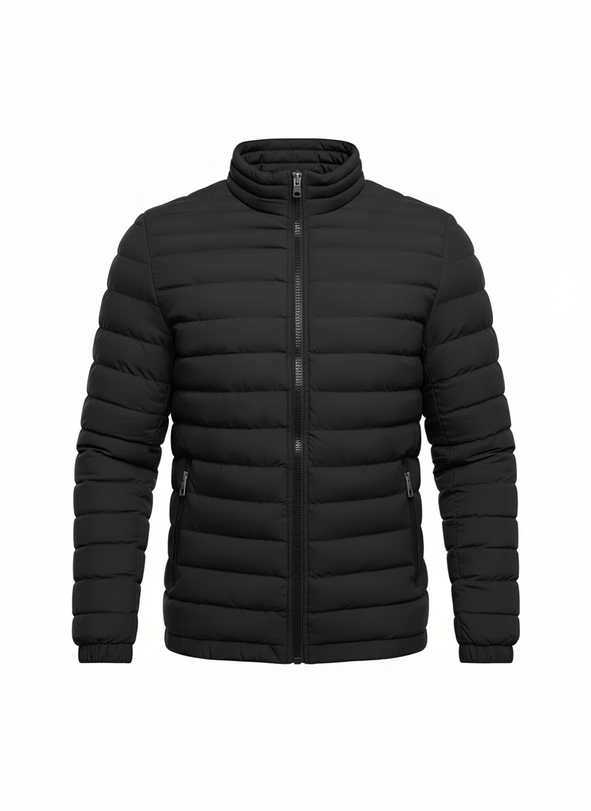 Tussenjas Heren Met Opstaande Kraag Pufferjas | Harden