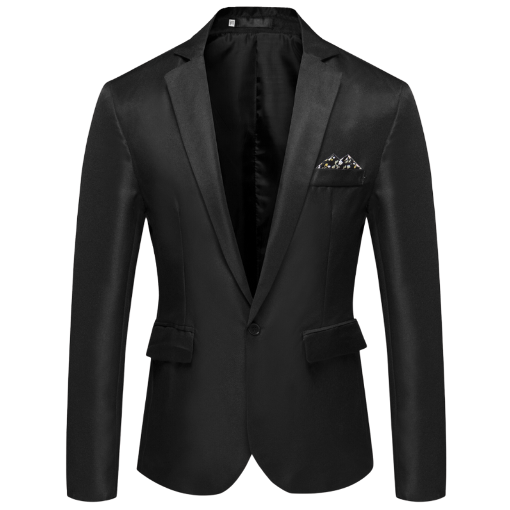 Bartin | Heren Slim Fit Blazer Met Eén Knoop