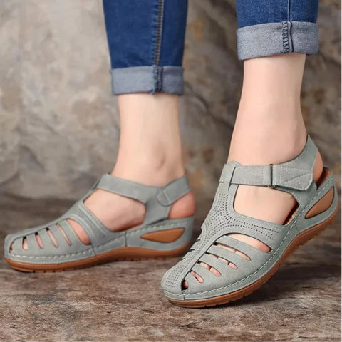 Aline | Dames Enkelband Comfortabele Sleehak Sandalen