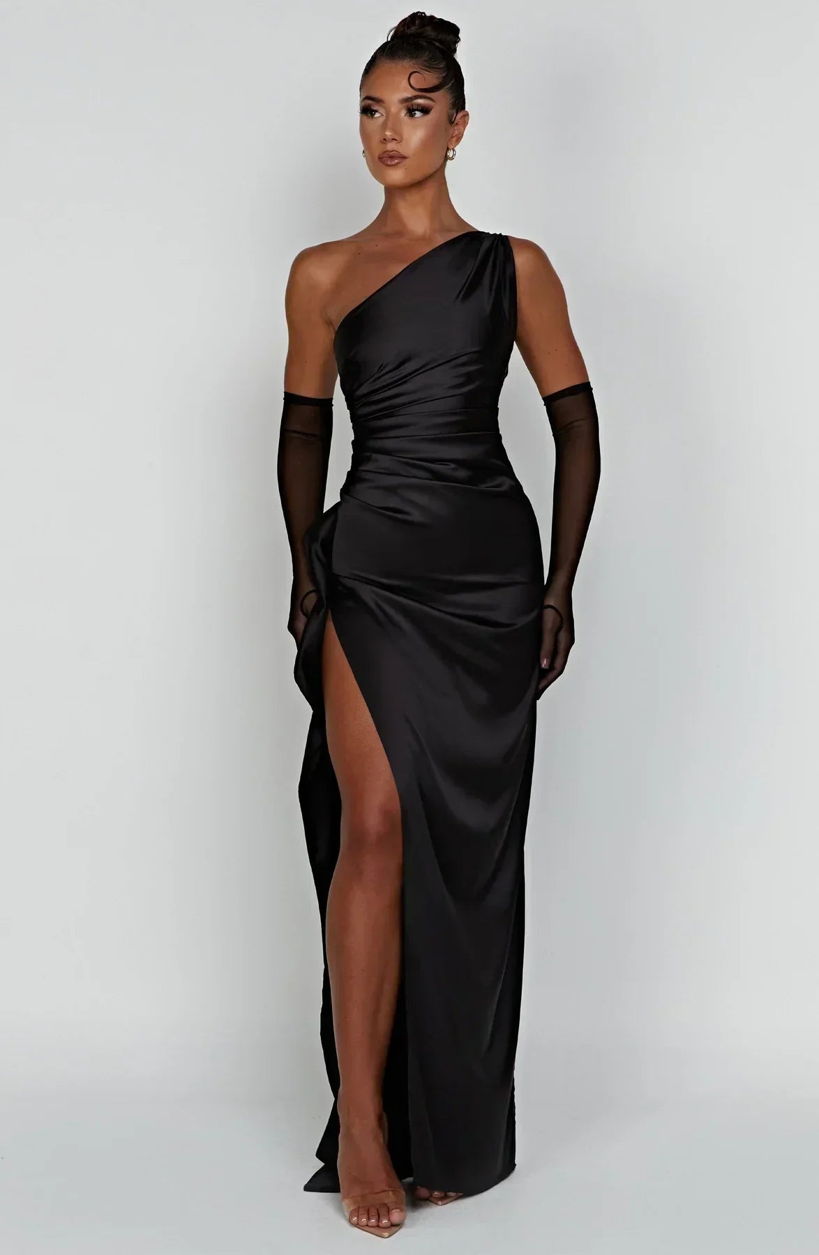 Anna | One Shoulder Maxi Jurk met Split