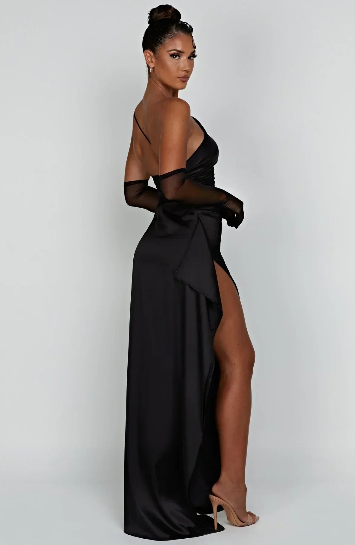 Anna | One Shoulder Maxi Jurk met Split