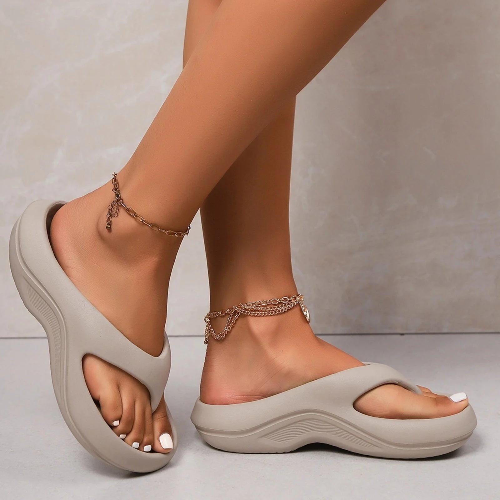 Emma | Dames Orthopedische Slippers met Teenband