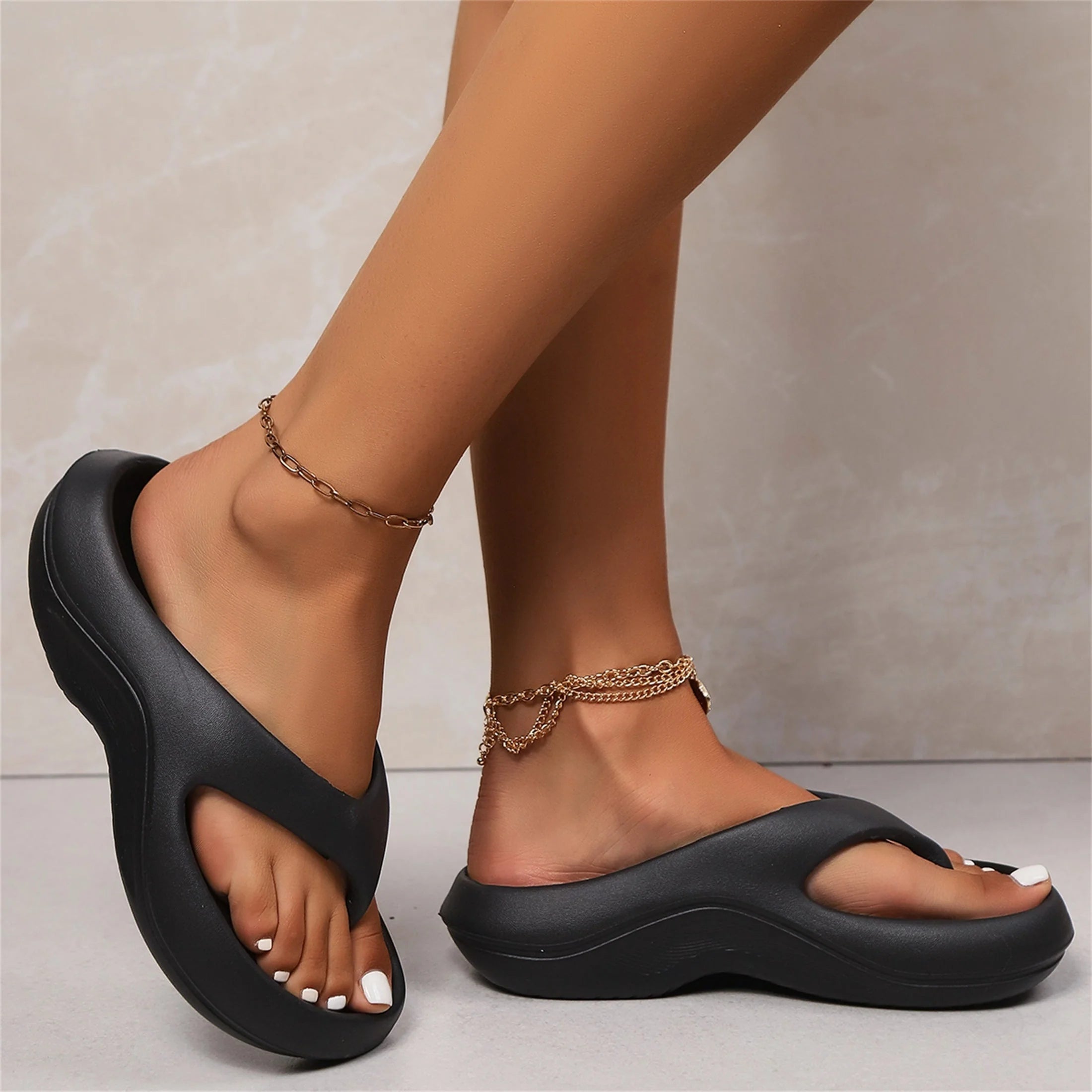 Emma | Dames Orthopedische Slippers met Teenband