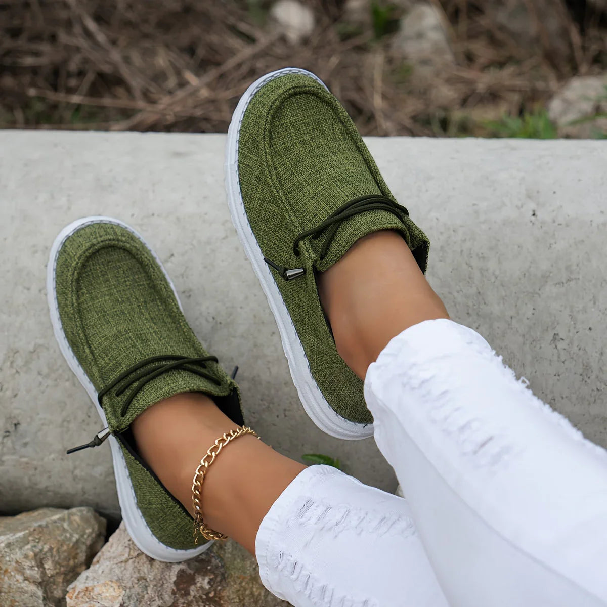 Esmee | Dames Loafers met Vetersluiting