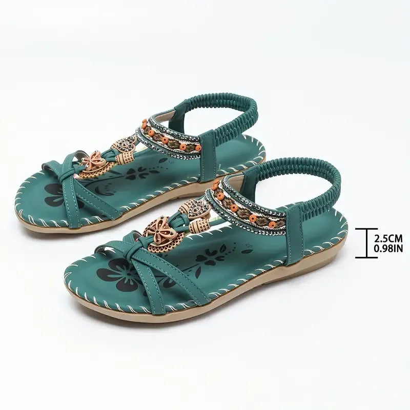 Open teen sandalen met verstelbare bandjes en antislip zool