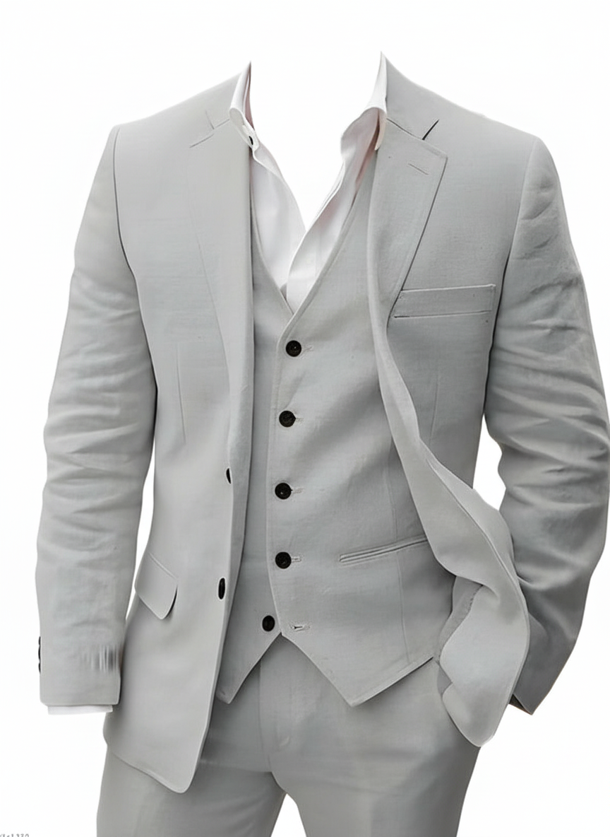 Sutton | Heren Roze Bruiloft Driedelig Pak