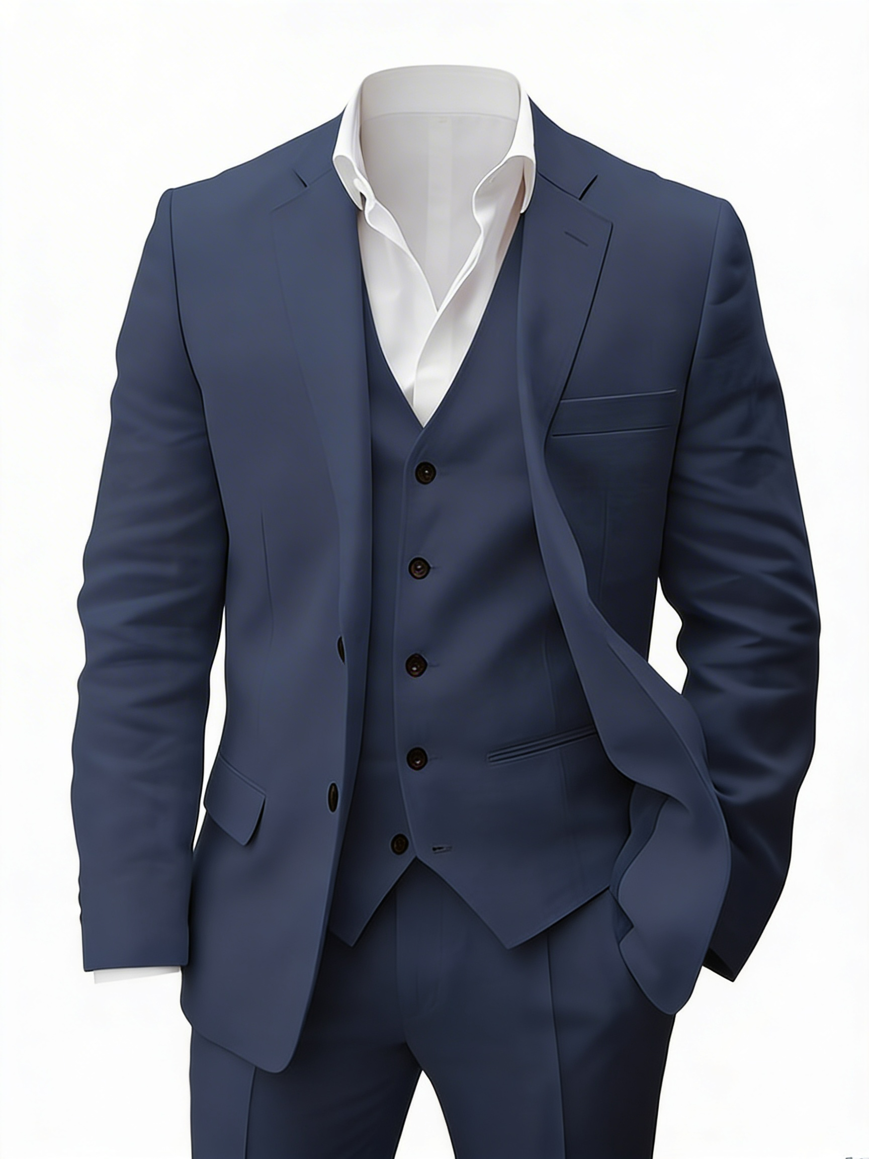 Sutton | Heren Roze Bruiloft Driedelig Pak