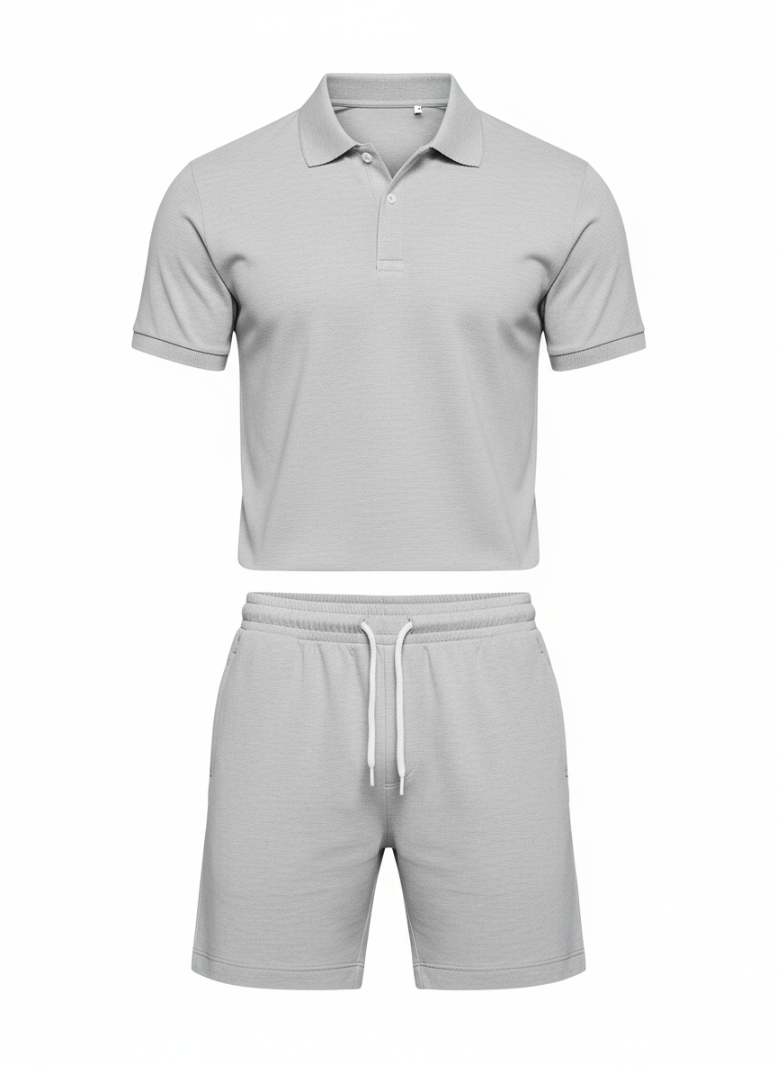 Savio | Heren Zomer Polo En Shorts Set