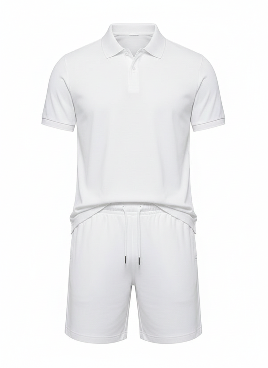 Savio | Heren Zomer Polo En Shorts Set