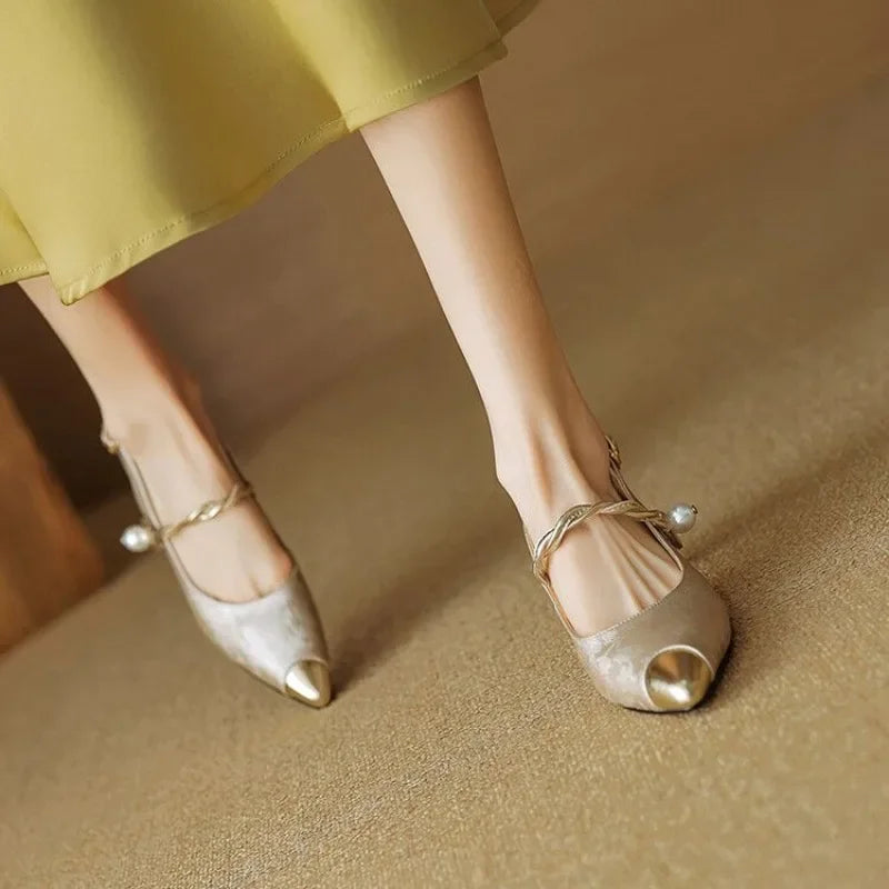 Hanne | Dames Slingback Pumps met Enkelbandje