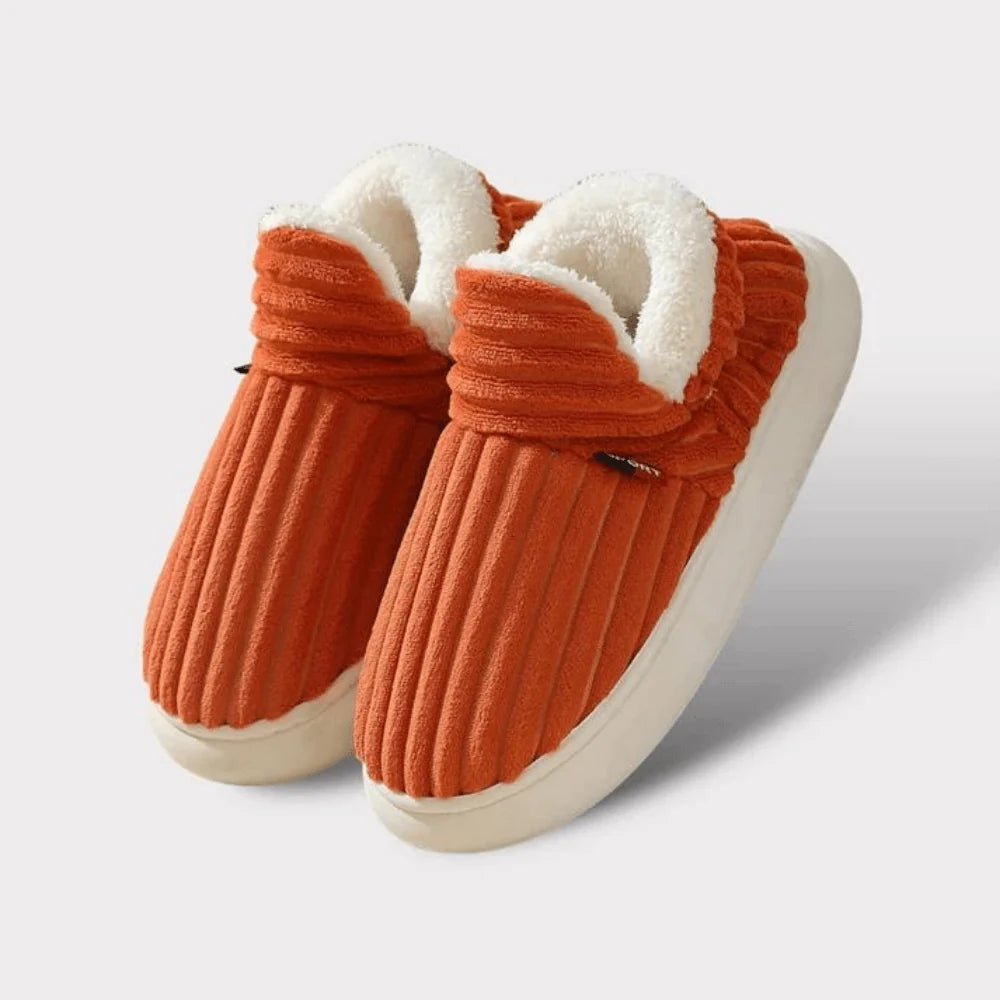Gevoerde winterpantoffels dames met comfortabele pasvorm en warme pluche voering voor thuis