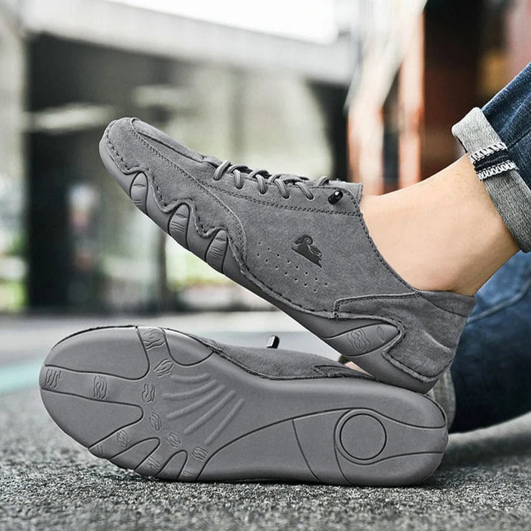 Onderkant van barefoot sneakers met volledige rubberen zool