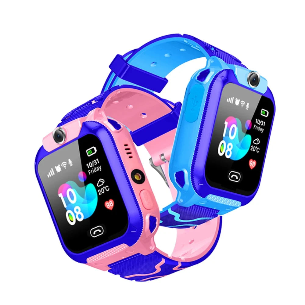 GPS smartwatch kinderen met telefoon functie en kleurrijk scherm voor veilig contact
