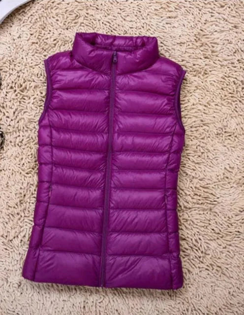 Lichtgewicht bodywarmer dames met winddichte bescherming en mouwloos ontwerp voor optimale bewegingsvrijheid en comfort