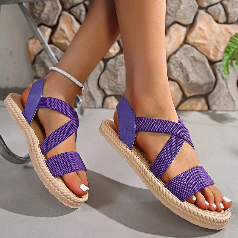 Lieke | Orthopedische Sandalen voor Dames met Gekruiste Bandjes