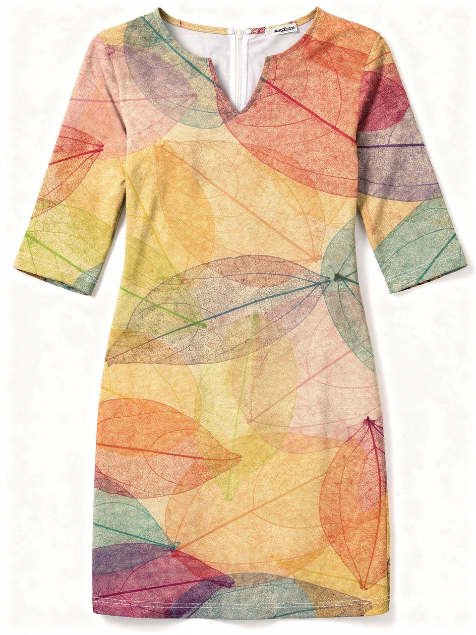 Loavena | Dames V-Hals Elegant Midi Jurk