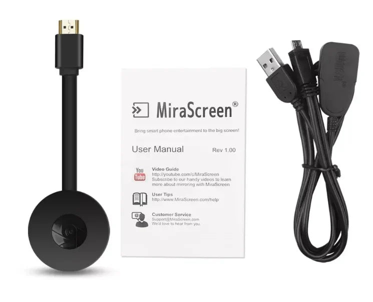 Compacte draadloze streaming adapter voor het verbinden van smartphone en tablet met TV-scherm