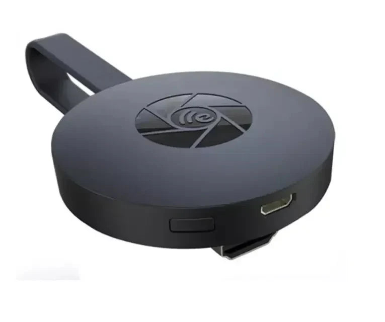 Media streaming dongle met USB-voeding en HDMI-uitgang voor plug-and-play installatie op TV