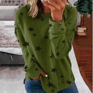 Dames gebreide pullover met ronde hals en moderne stippen details