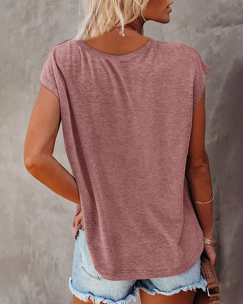 Sterre | Dames T-Shirt V-Hals Losvallend