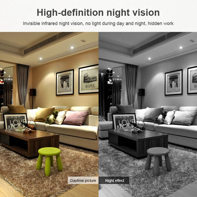 Draadloze mini camera met bewegingsdetectie en directe meldingen op smartphone